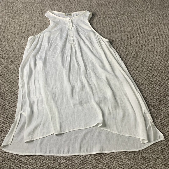 Show Me‎ Your Mumu Womens Blouse Size Small Cream Polka Dots Halter Sleeveless - Picture 1 of 10